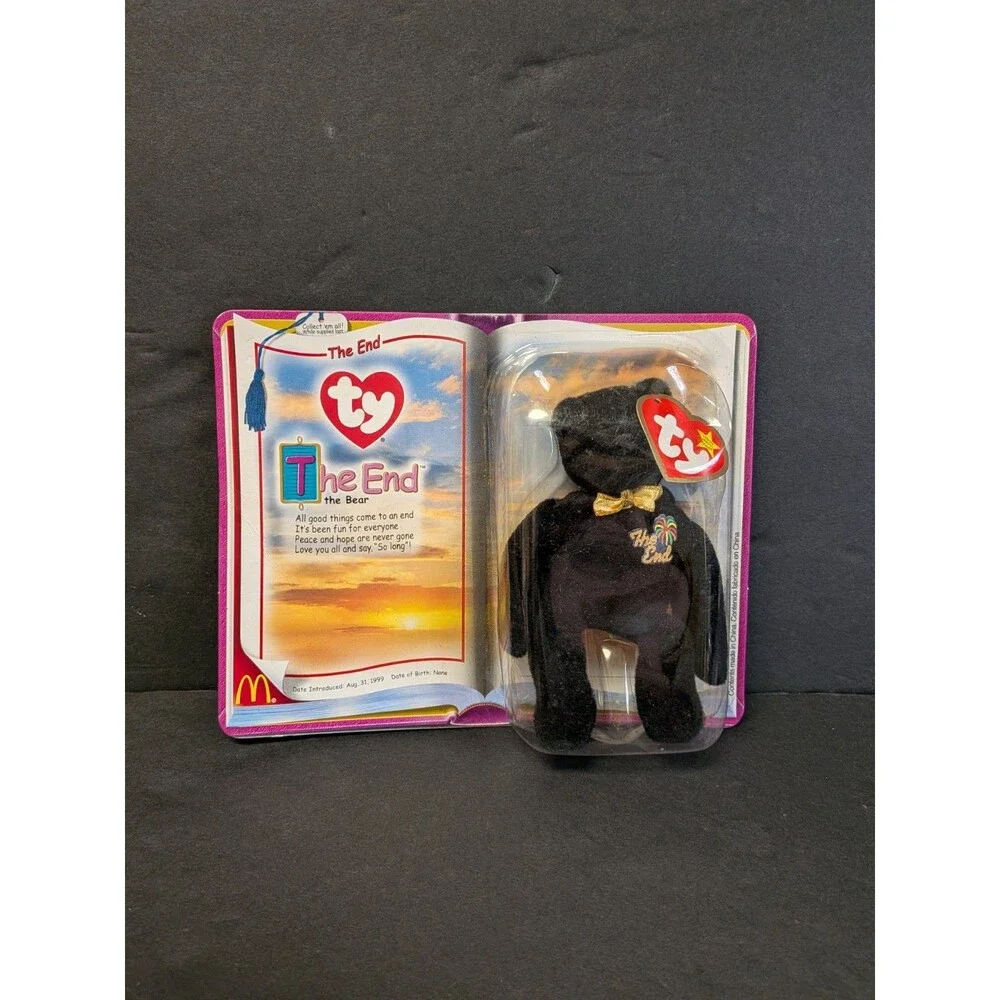 2000 McDonalds Ty Teenie Beanie Babies The End the Bear *In Box*